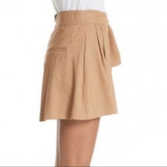 Alice and Olivia Dawson Tie Waist Short in Tan - Picture 3 of 3